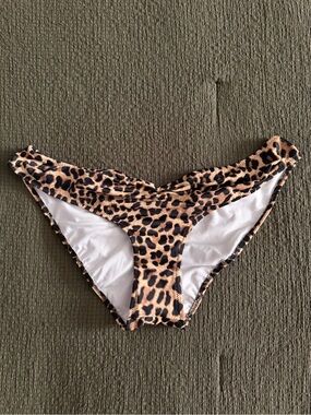 PINK Victoria's Secret Leopard Print Bikini Bottoms